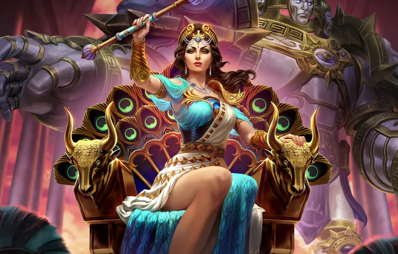 Photo wallpaper Gods, Queen, Hera