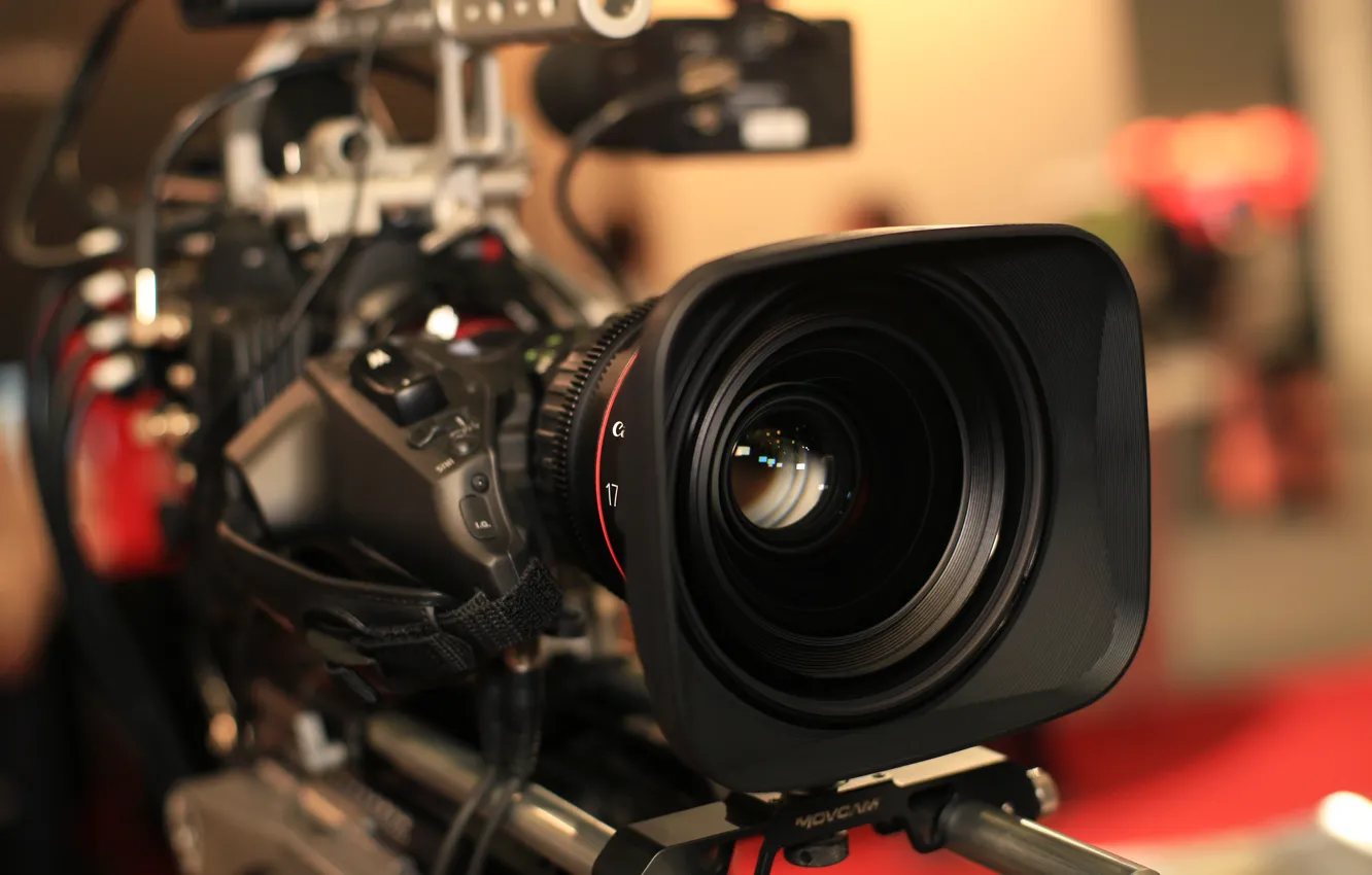 Photo wallpaper macro, lights, blur, lens, shooting, colorful, hi-tech, bokeh