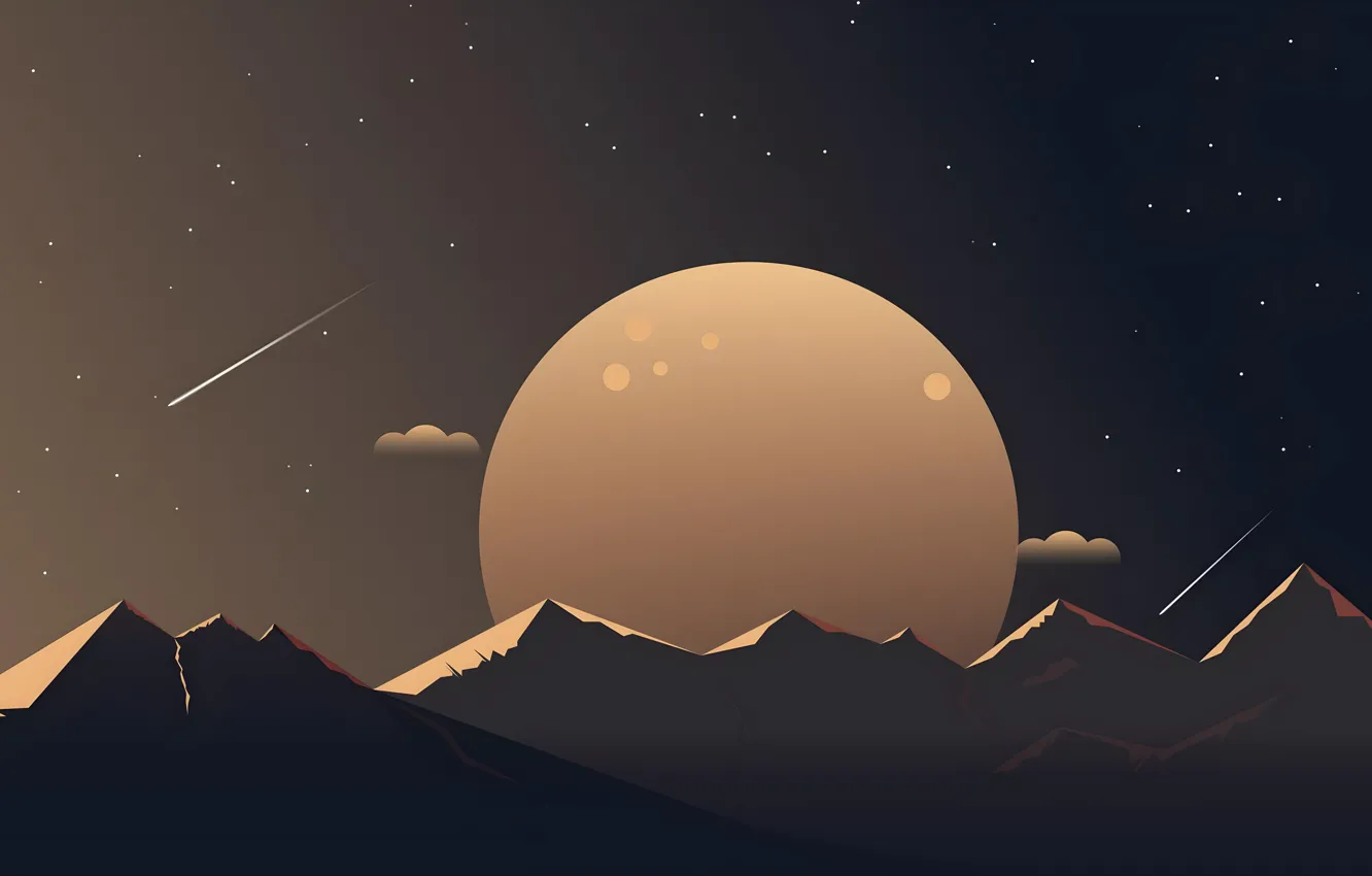 Photo wallpaper world, graphics, art, atmosphere, Minimalism