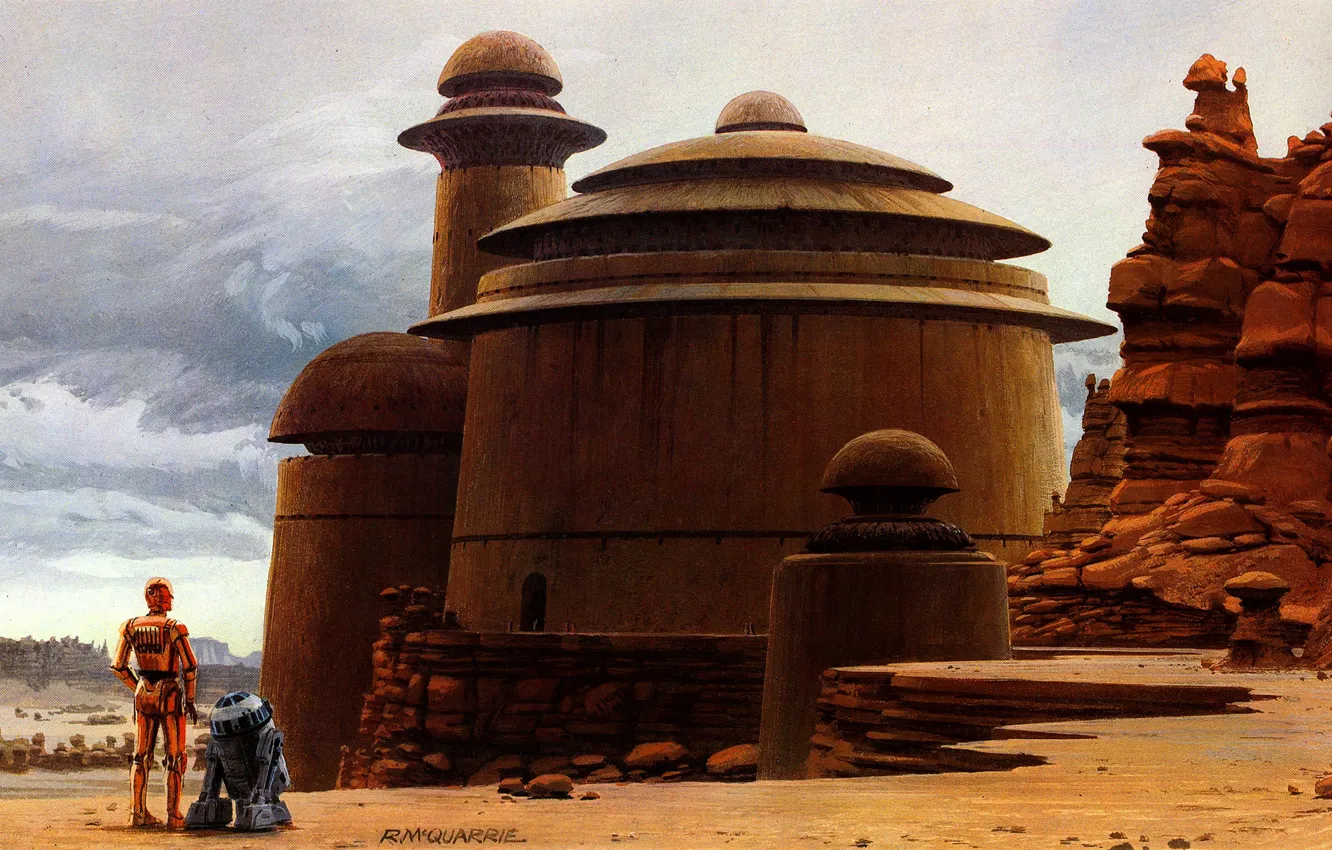 Photo wallpaper robot, Star Wars, R2D2, star wars, C-3PO