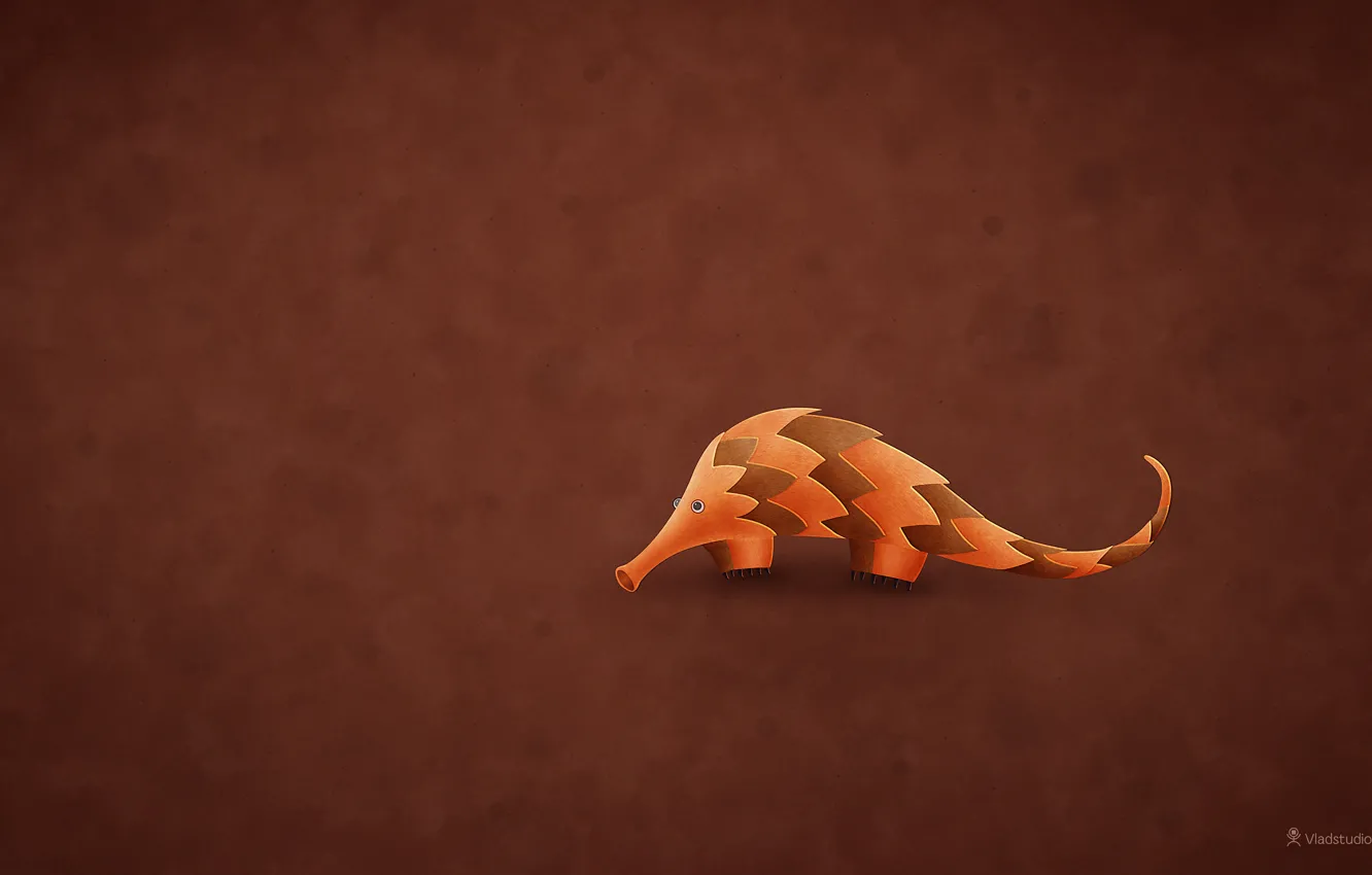 Photo wallpaper style, background, vladstudio, pangolin