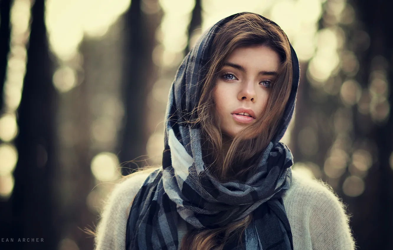 Photo wallpaper women, face, portrait, Sean Archer