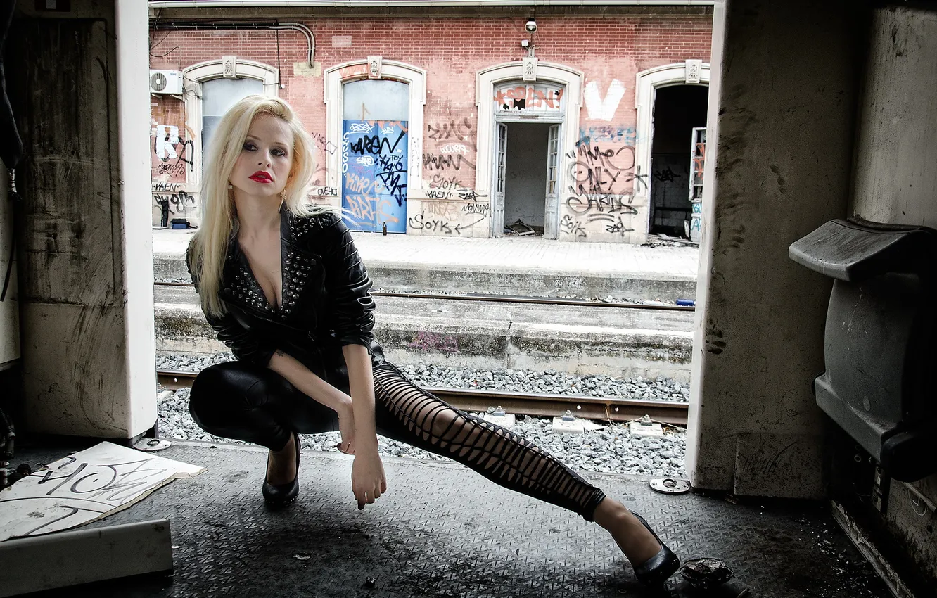 Photo wallpaper look, girl, pose, Vanessa Galway