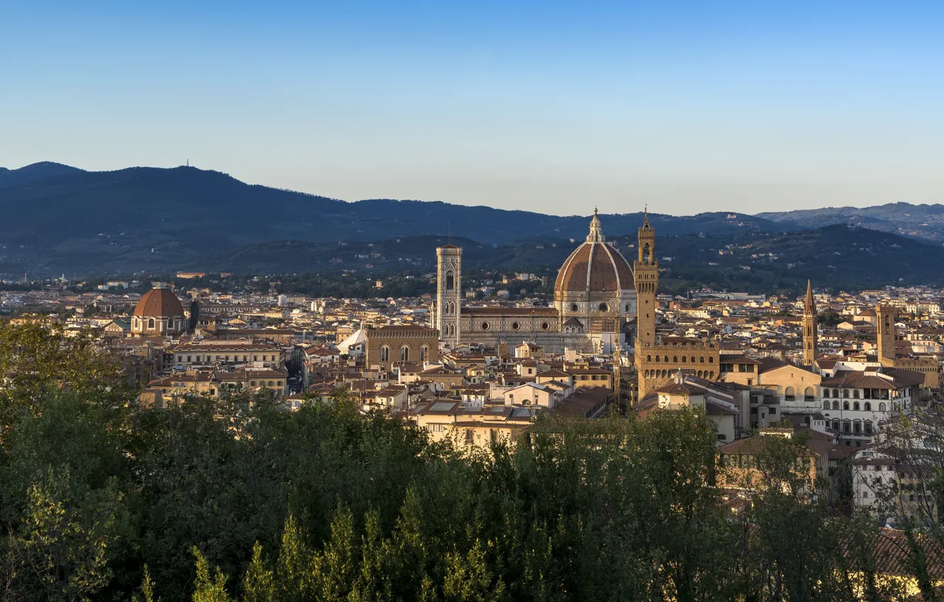 Photo wallpaper Italy, Florence, architecture, cityscape, Florence Cathedral, religion, Renaissance, sacred place