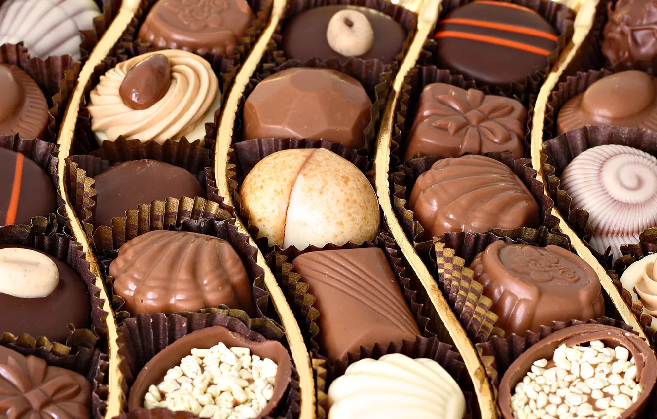 Photo wallpaper chocolate, candy, sweets