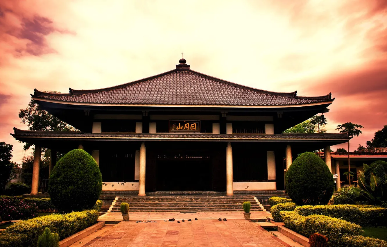 Photo wallpaper Japan, temple