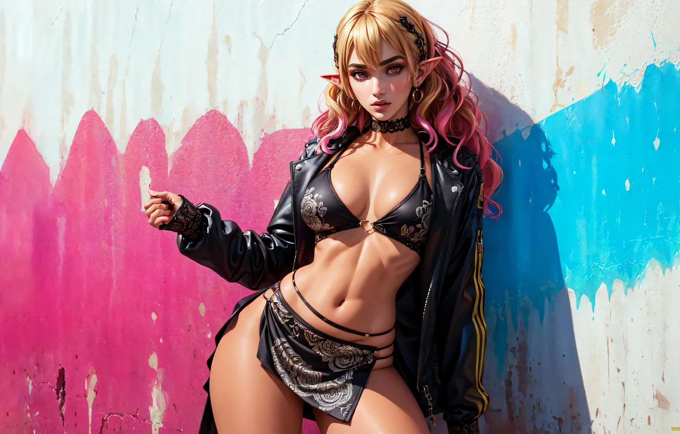 Photo wallpaper sexy, elf, AI Art