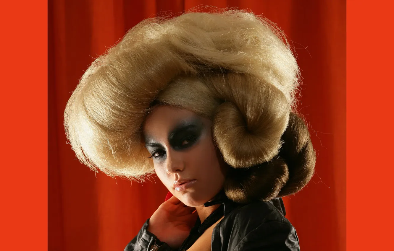 Photo wallpaper look, face, style, model, shadow, makeup, wig, Veronika Fasterova