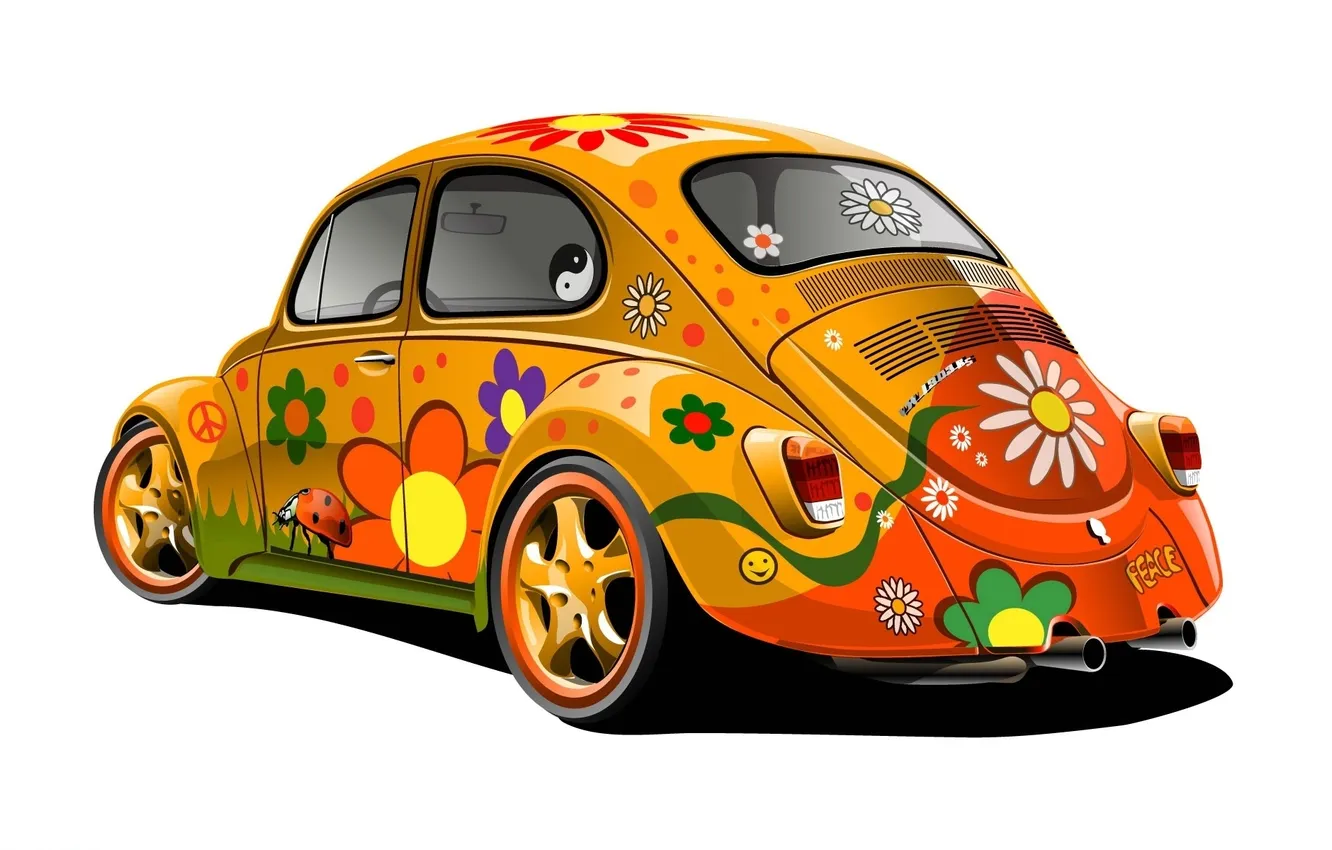 Photo wallpaper beetle, coloring, Pacific