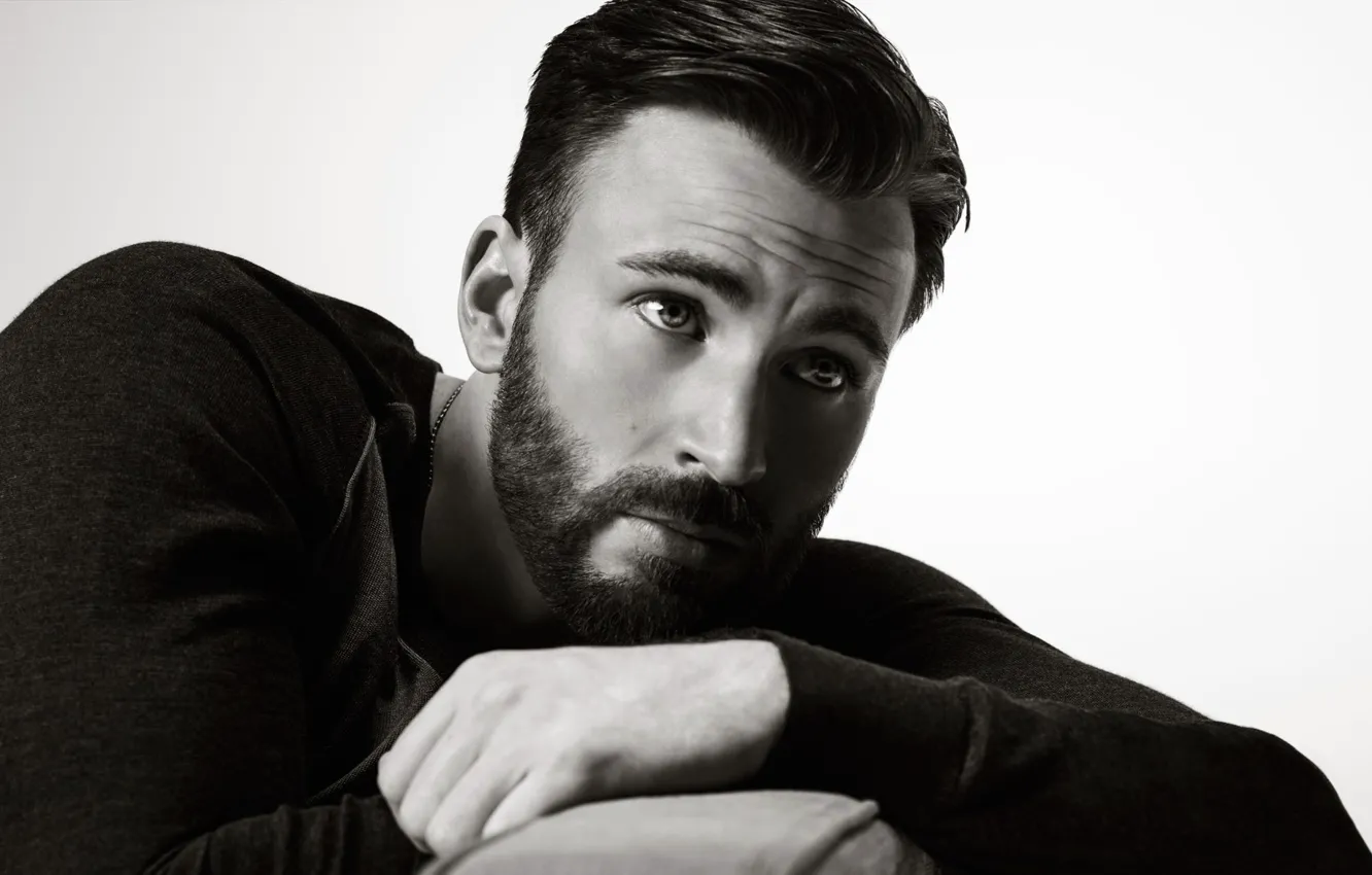 Photo wallpaper beard, guy, Chris Evans, Chris Evans
