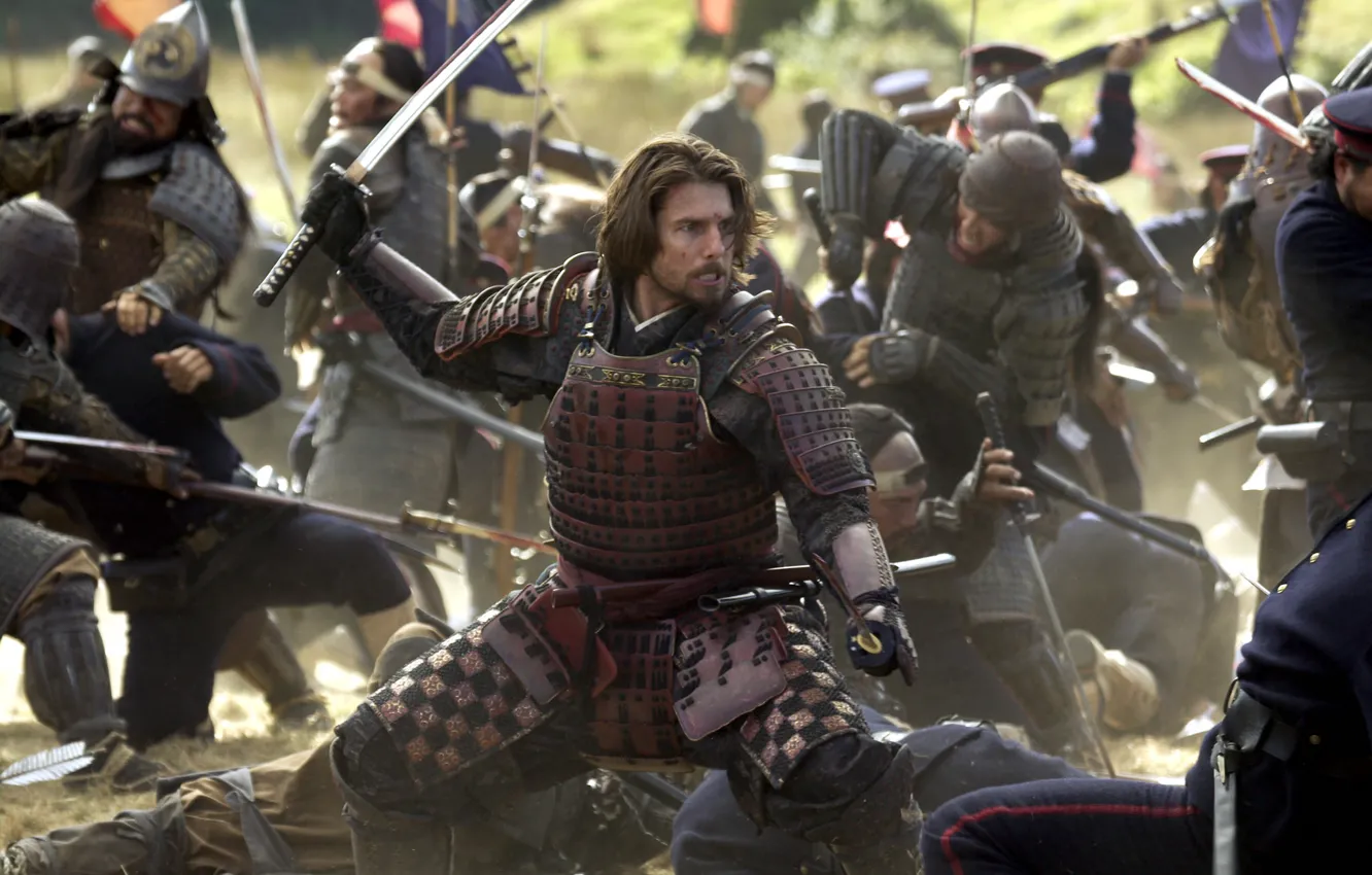 Photo wallpaper battle, Tom Cruise, drama, Tom Cruise, The Last Samurai, The Last Samurai