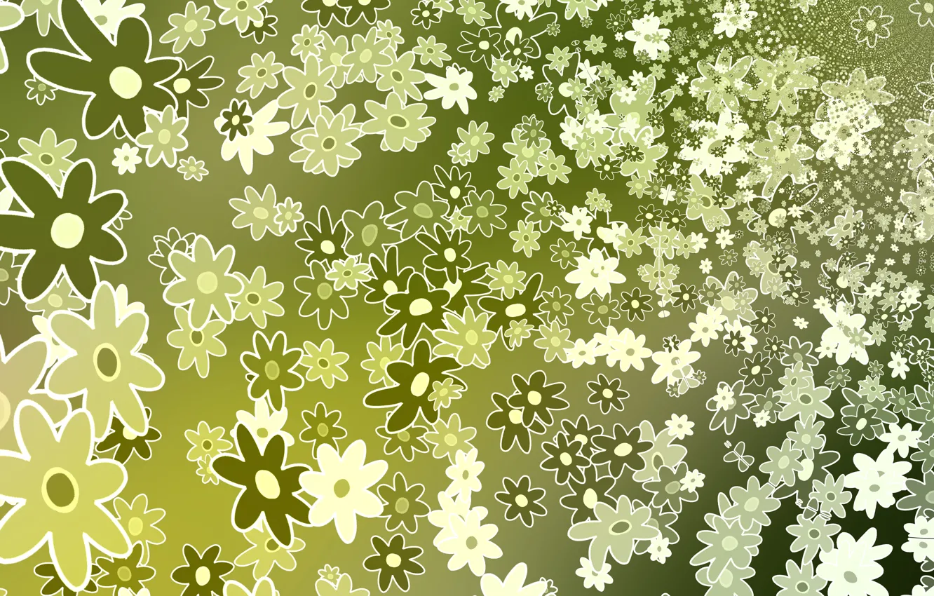 Photo wallpaper flowers, design, texture