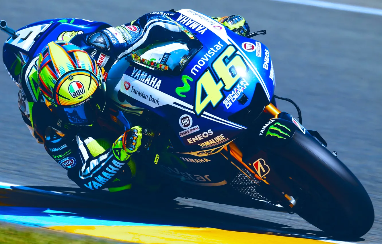 Photo wallpaper motorcycle, MotoGP, Motorsport, Valentino Rossi, racing