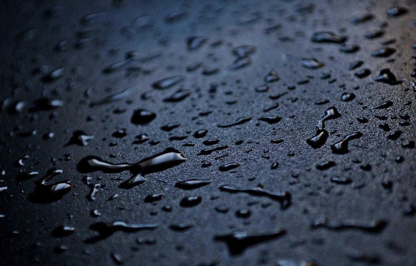 Photo wallpaper water, drops, background, sharpness