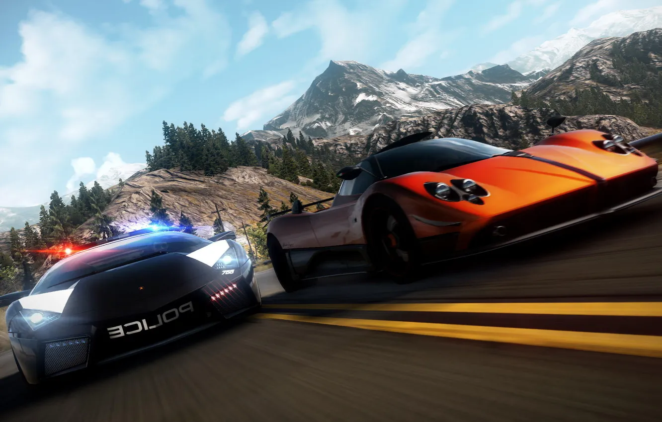 Photo wallpaper race, the game, 2010, nfs, Hot Pursuit