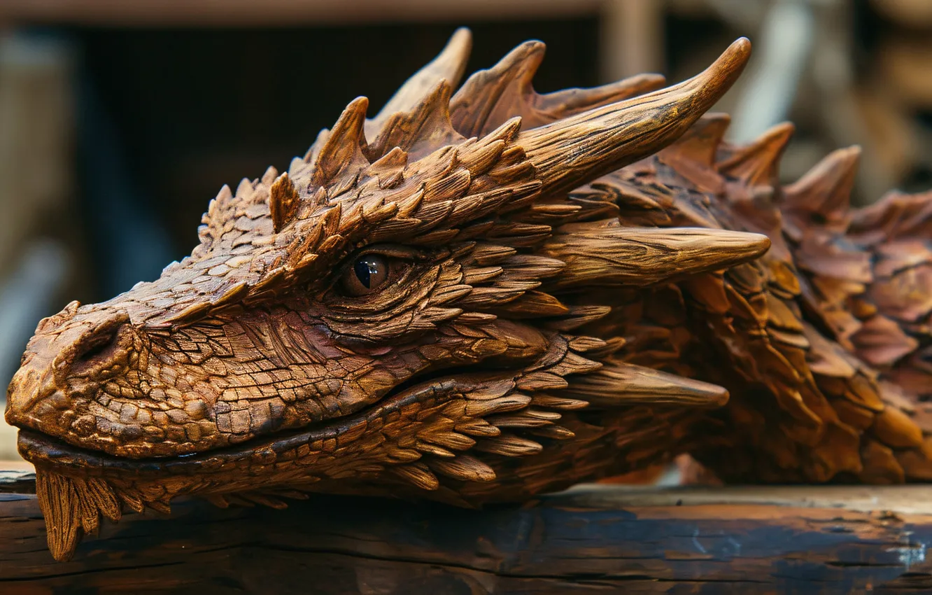 Photo wallpaper face, dragon, fantasy, symbol of the year, the year of the dragon, Oriental style, Asian …