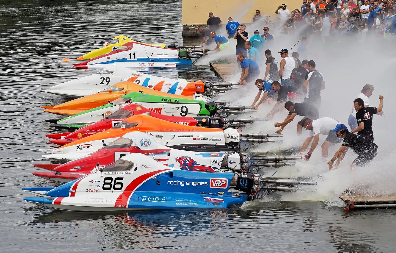 Photo wallpaper race, boat, speed