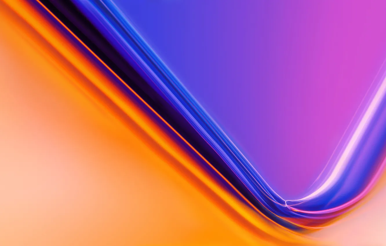 Photo wallpaper blue, orange, mobile, OnePlus, OnePlus 7