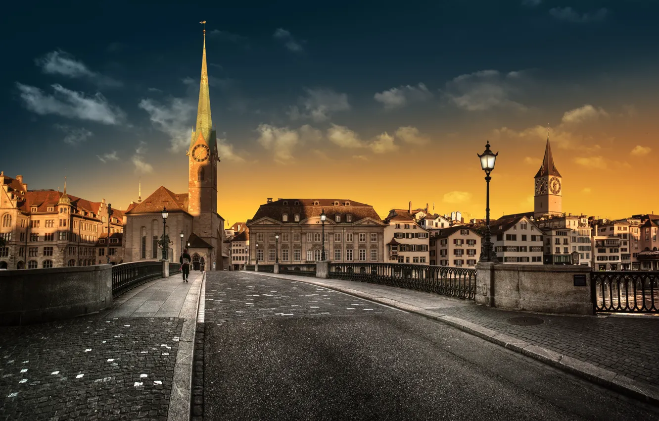 Photo wallpaper Zurich, Switzerland, Canton of Zurich