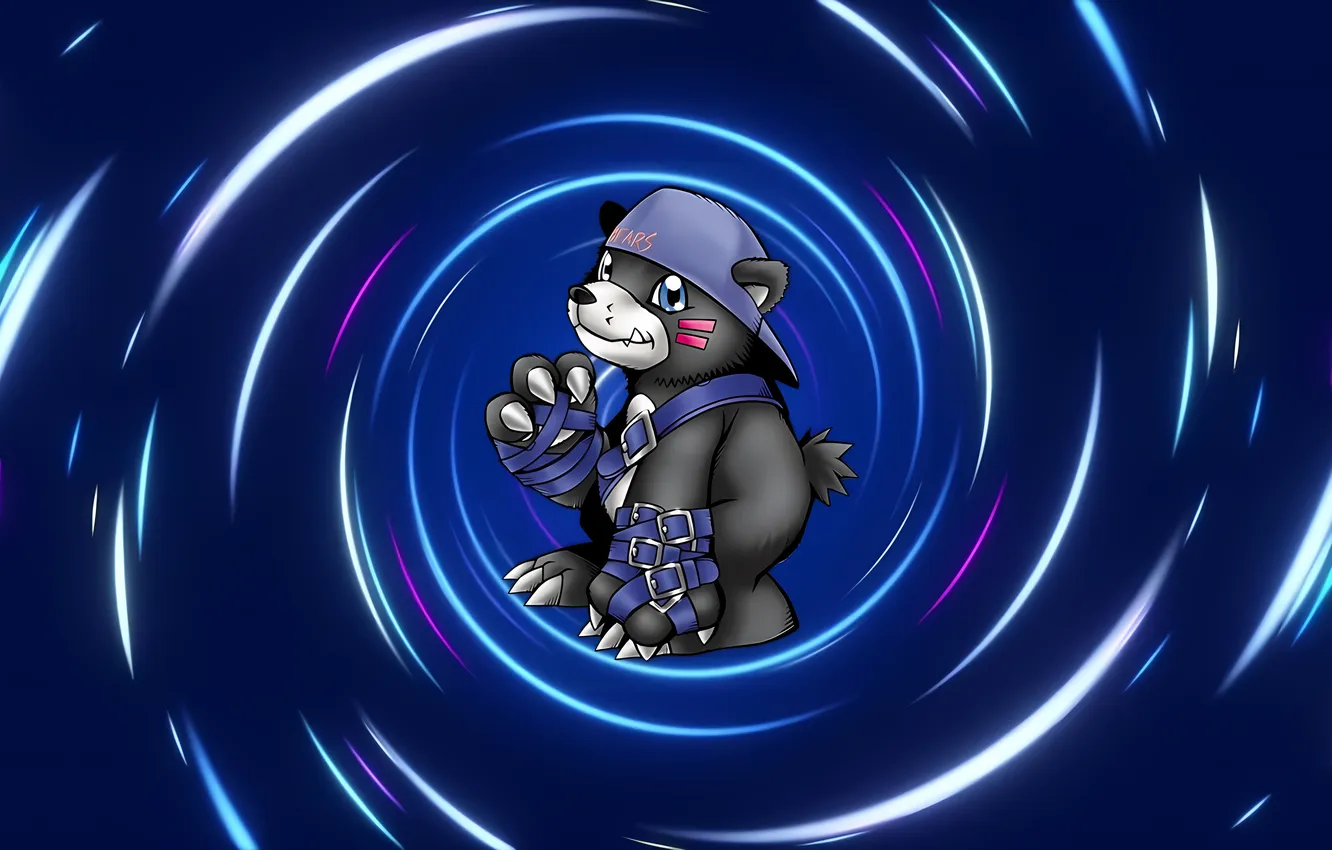 Photo wallpaper bears, Digimon, Bearmon