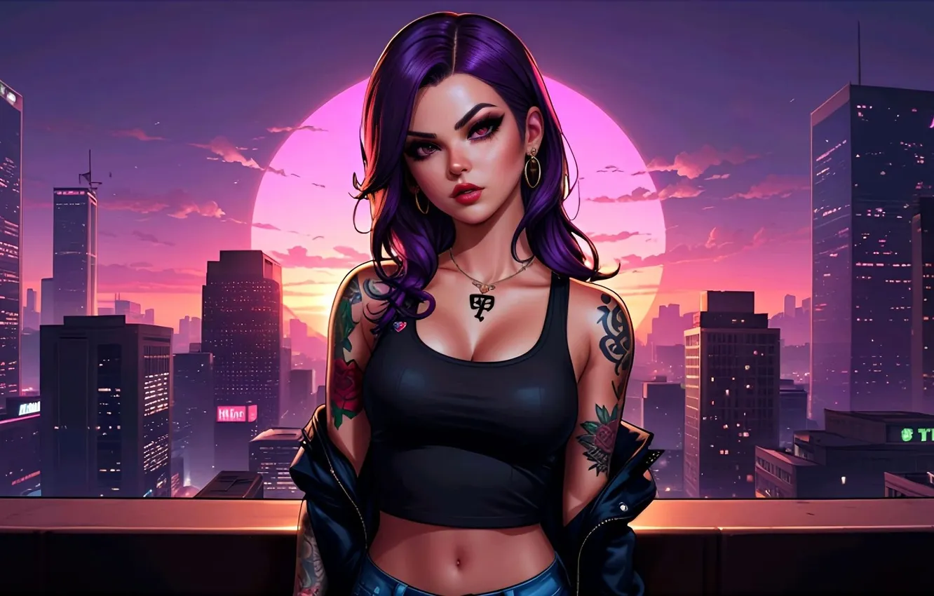 Photo wallpaper girls, anime, portrait, irsb