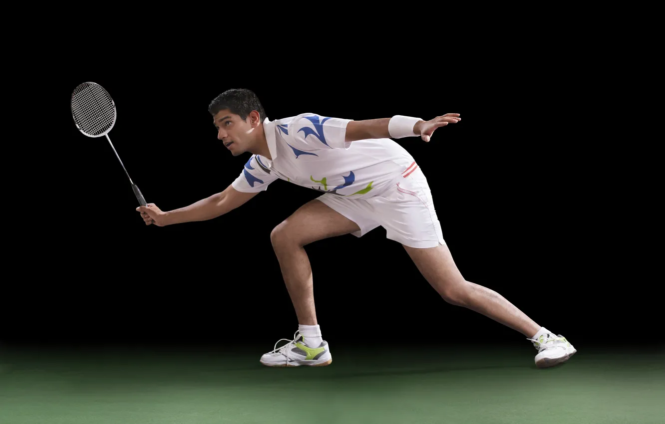 Photo wallpaper black, clothing, Competition, badminton, concentration, confidence, competitive