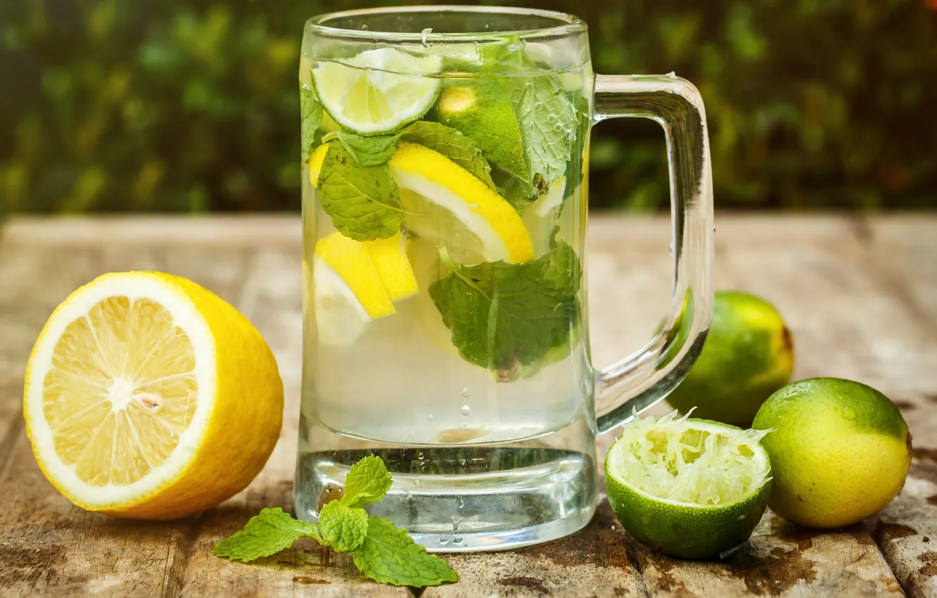 Photo wallpaper lemon, drink, lemonade