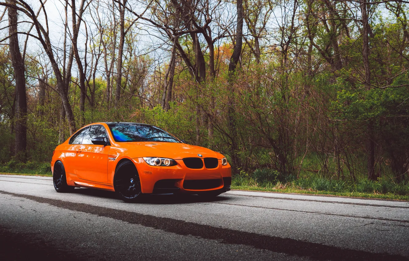 Photo wallpaper Black, E92, Wheels, Lime Rock Park Edition, M3