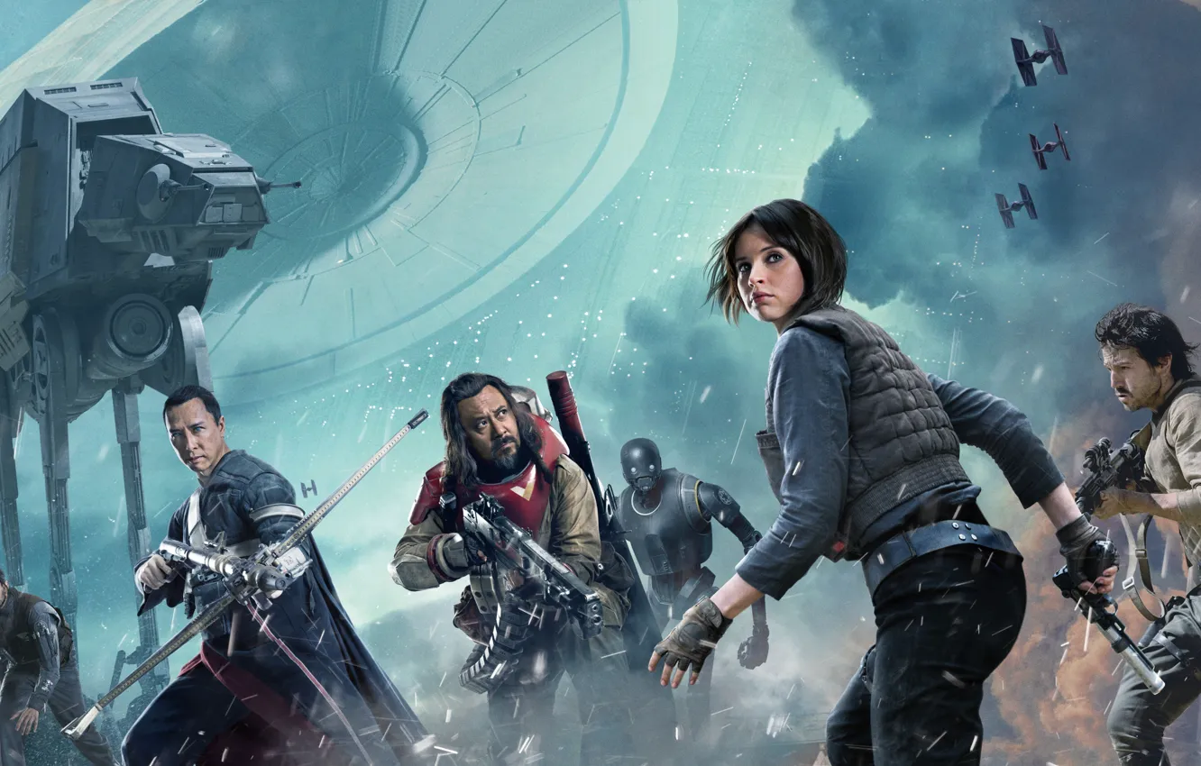 Photo wallpaper cinema, Star Wars, battlefield, gun, pistol, weapon, movie, film