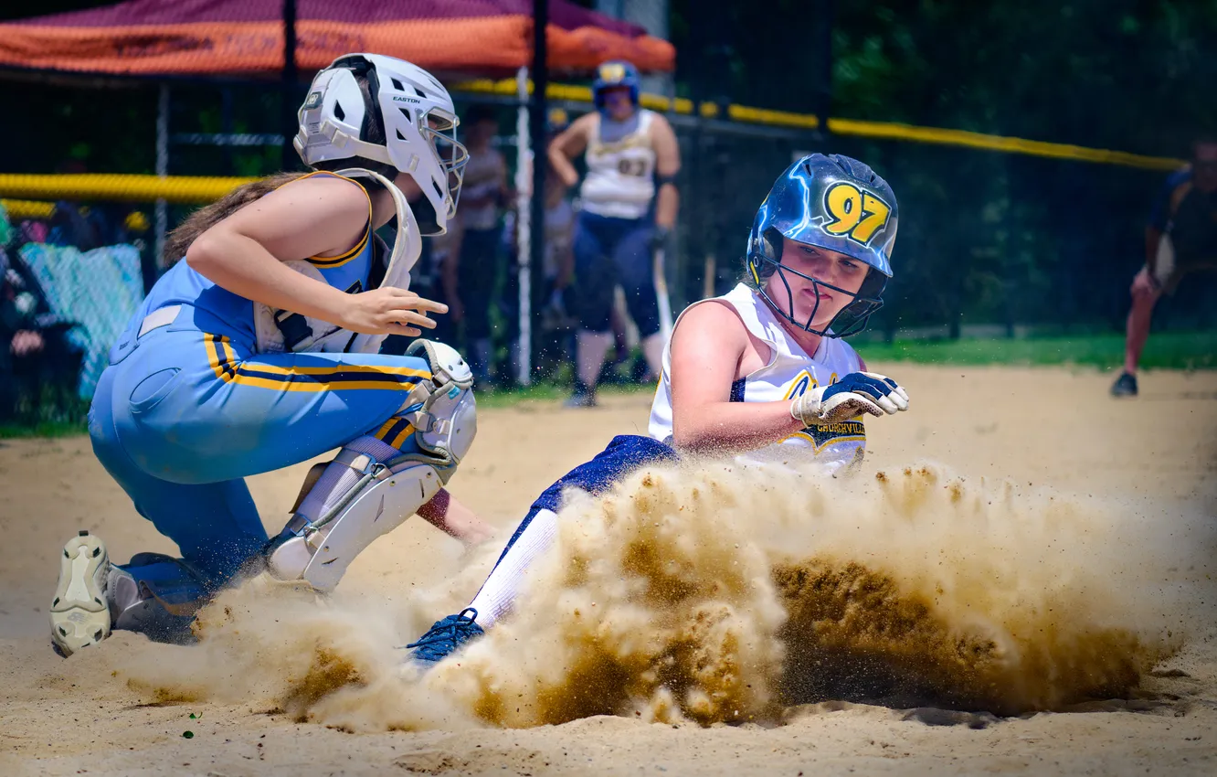 Photo wallpaper Action, sports, baseball