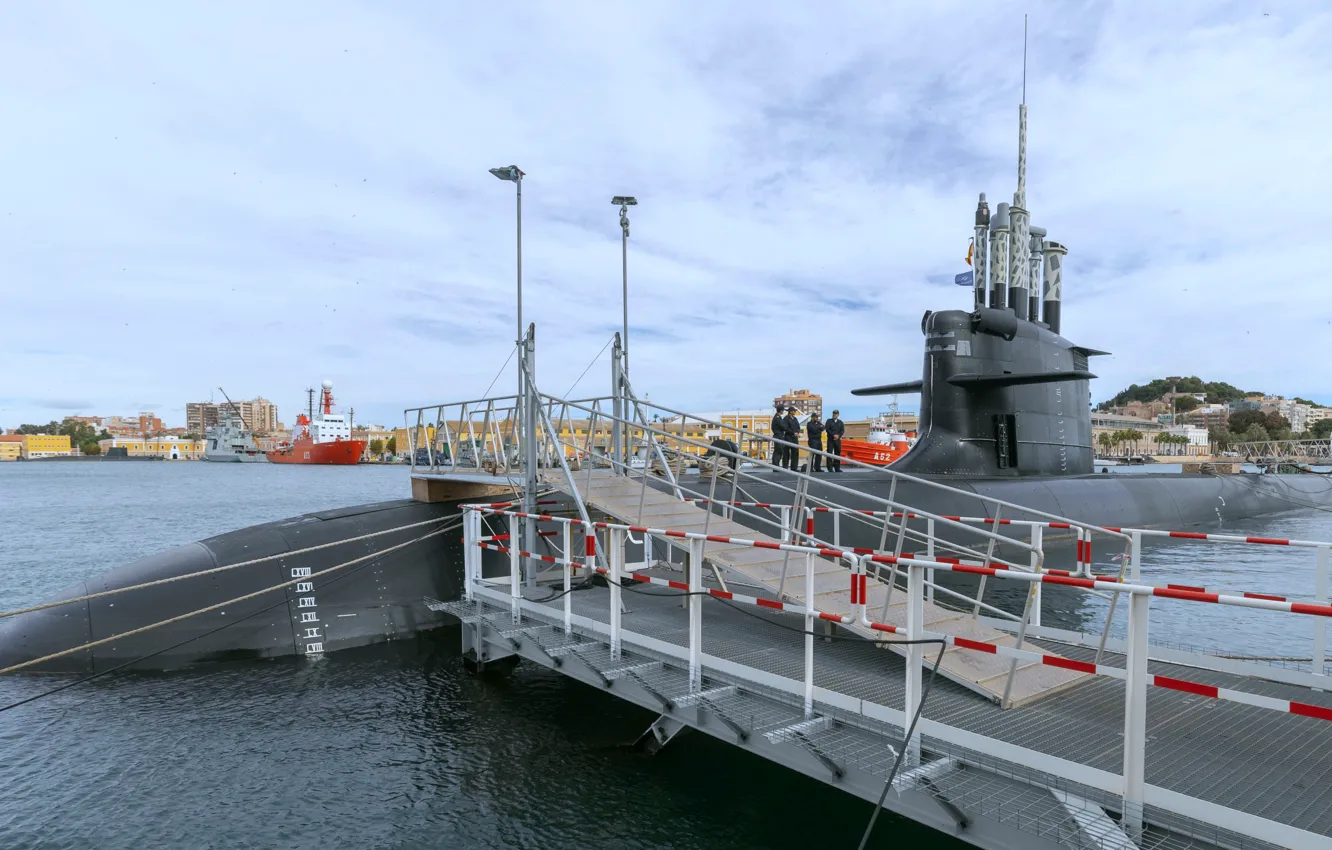 Photo wallpaper submarine, Spain, S-81, Isaac Peral
