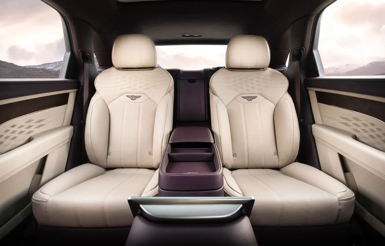 Photo wallpaper Bentley, chairs, comfort, Bentayga EWB, passenger seat