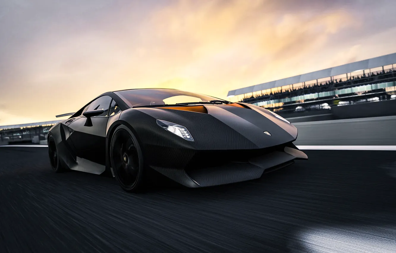 Photo wallpaper Car, Black, Aventador, Lamborghini Aventador, Supercar, FM7, Game Art, Forza Motorsport 7