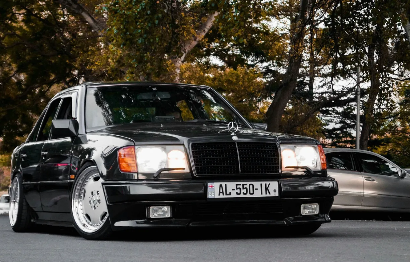 Photo wallpaper hummer, amg, mercedes-bens, w124, 400e