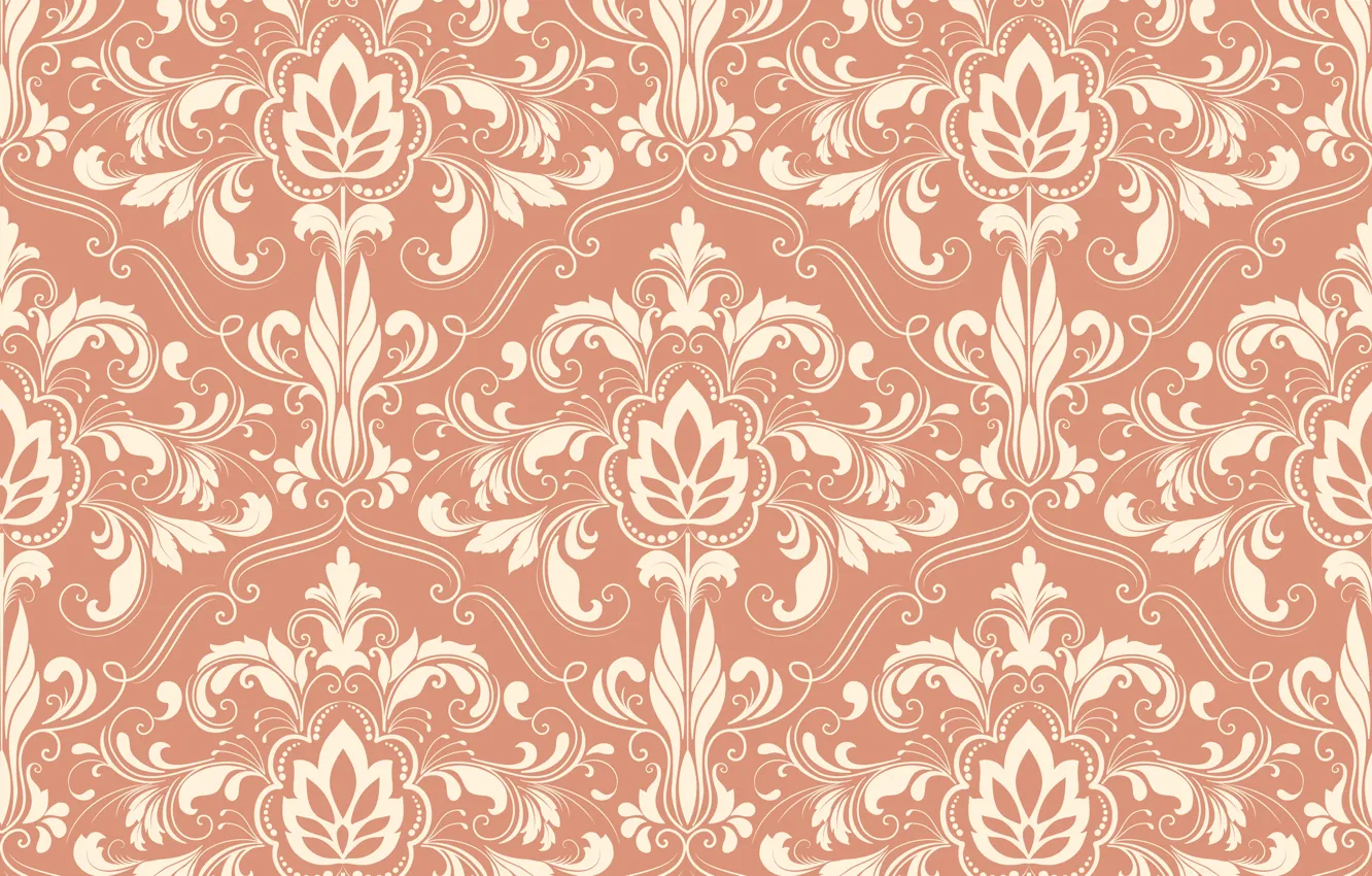 Photo wallpaper texture, ornament, floral, seamless background