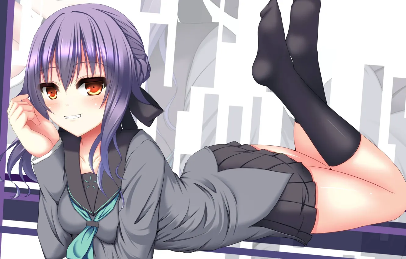 Photo wallpaper girl, art, Owari no Seraph, Seraph of the End, Shinoa