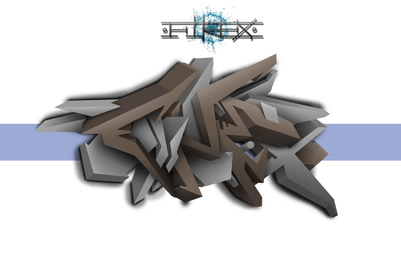 Photo wallpaper strip, the inscription, graffiti, shadow, logo, graffiti, FireX
