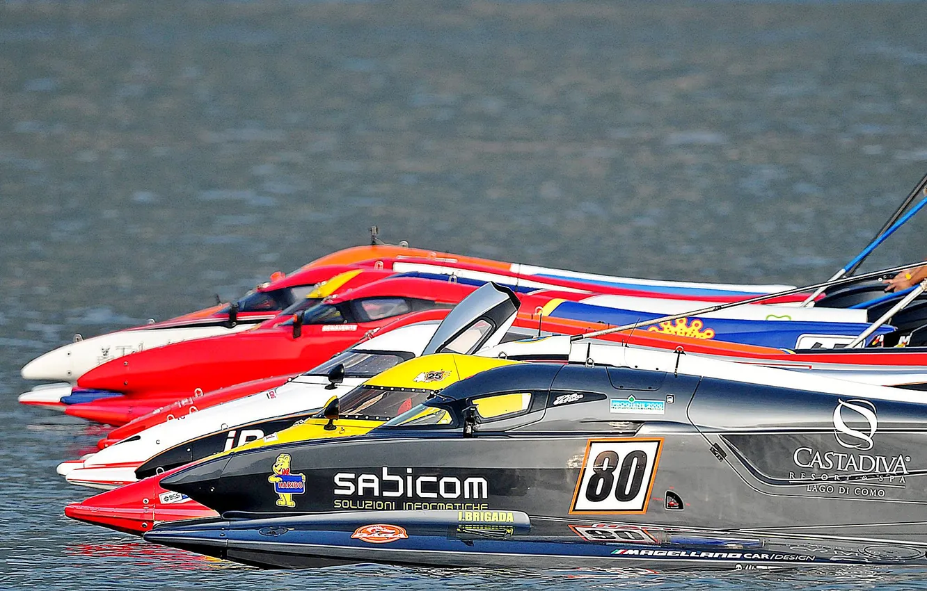 Photo wallpaper race, boat, speed