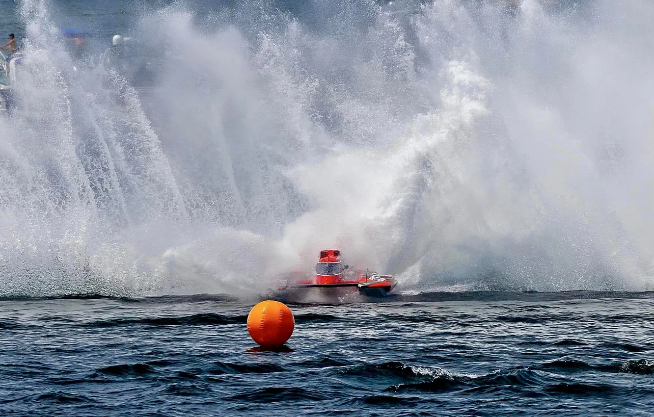 Photo wallpaper race, boat, speed