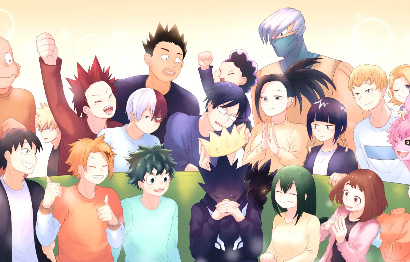 Photo wallpaper class, characters, Boku no Hero Academy, My hero Academy, My Hero Academia