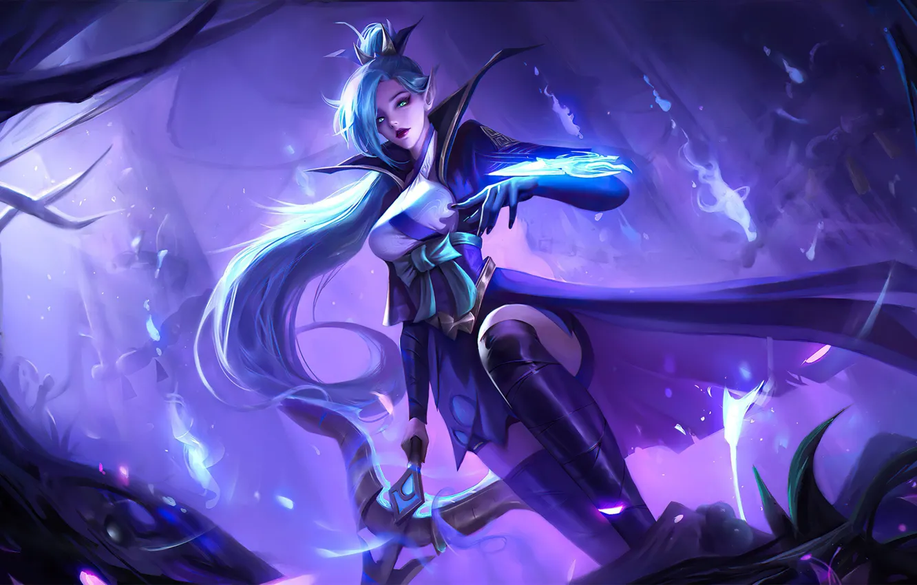 Photo wallpaper the game, game, League of Legends, lol, LoL, League Of Legends, Vayne, Spirit blossom