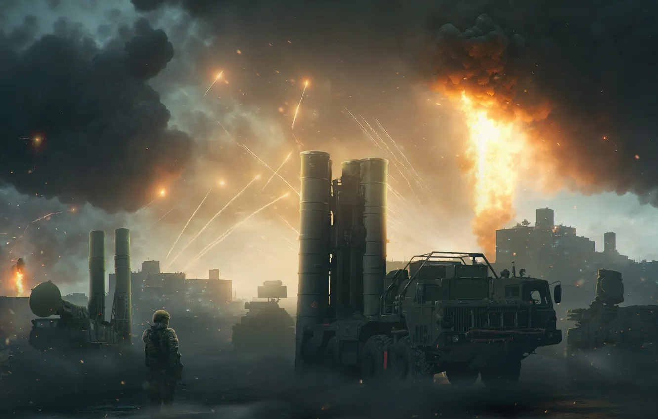 Photo wallpaper weapons, air defense, repelling attacks