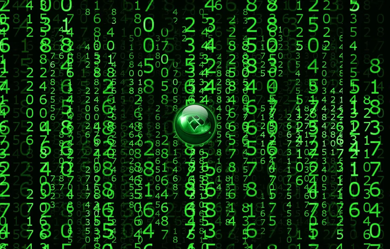 Photo wallpaper green, desktop, wallpaper, matrix, windows, code, hackers