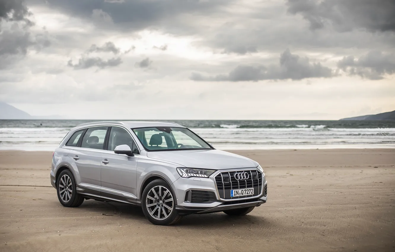 Photo wallpaper sea, Audi, coast, TDI, quattro