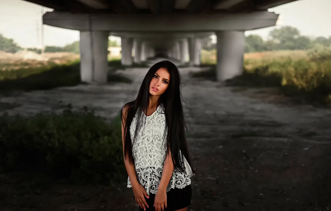 Photo wallpaper skirt, sponge, the beauty, Darina