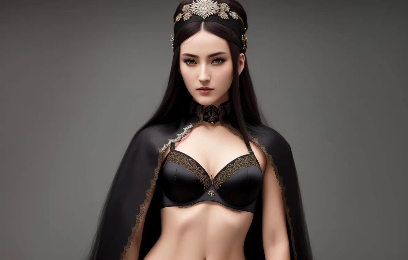 Photo wallpaper girl, fantasy, dress, art, digital art, fantasy art, fantasy girl, concubine