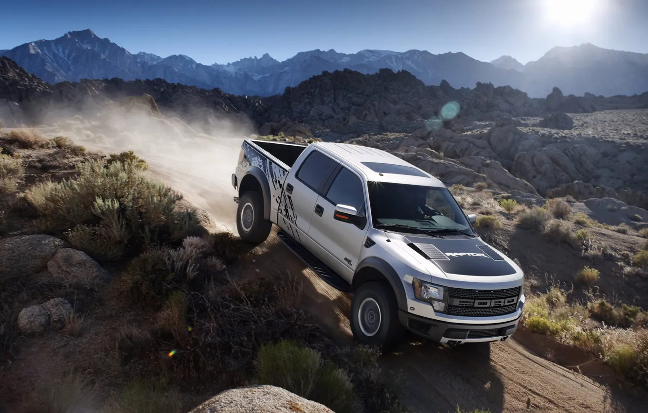 Photo wallpaper landscape, Ford, SUV, Raptor, pickup