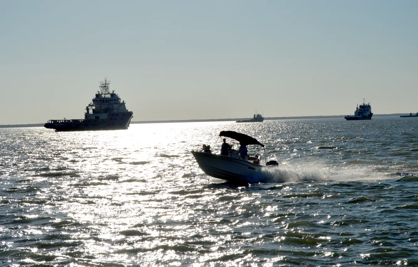 Photo wallpaper Mexico, Mar, Barco