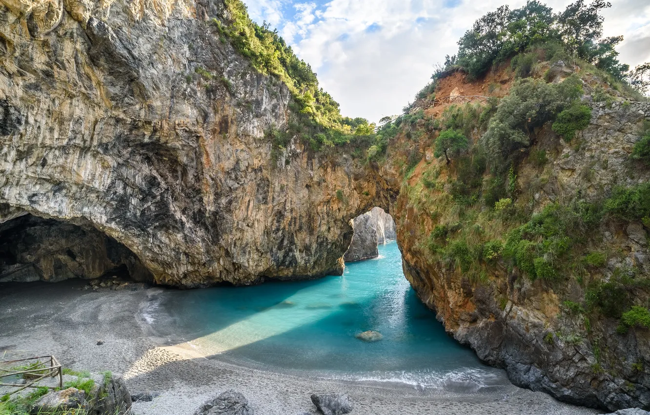 Photo wallpaper Italy, Calabria, San Nicola Arcella