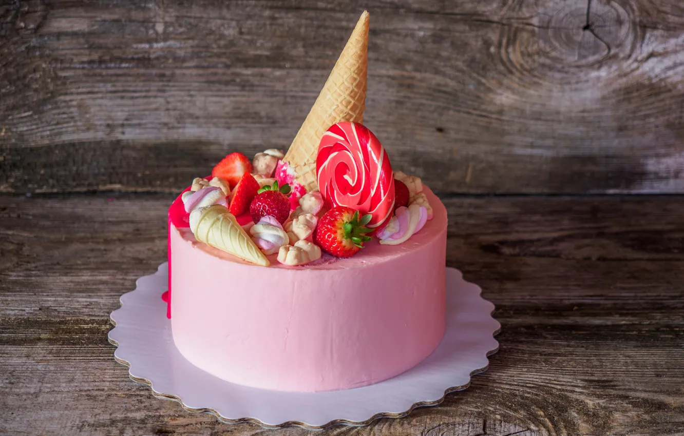 Photo wallpaper decoration, sweets, cake, cakes